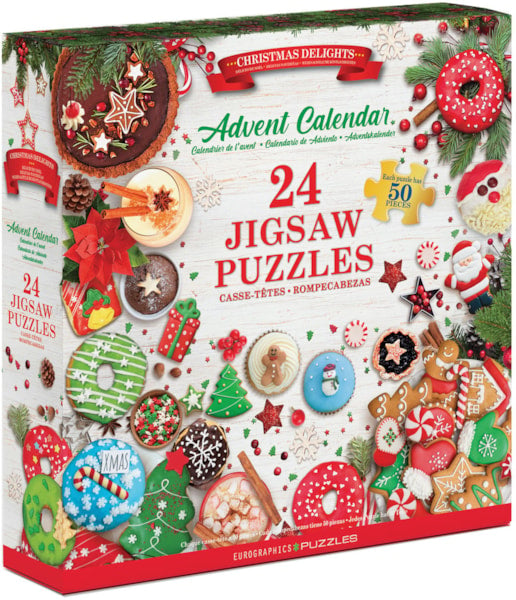 Calendrier de l'Avent - Délices de Noël 24 puzzles de 50 pièces