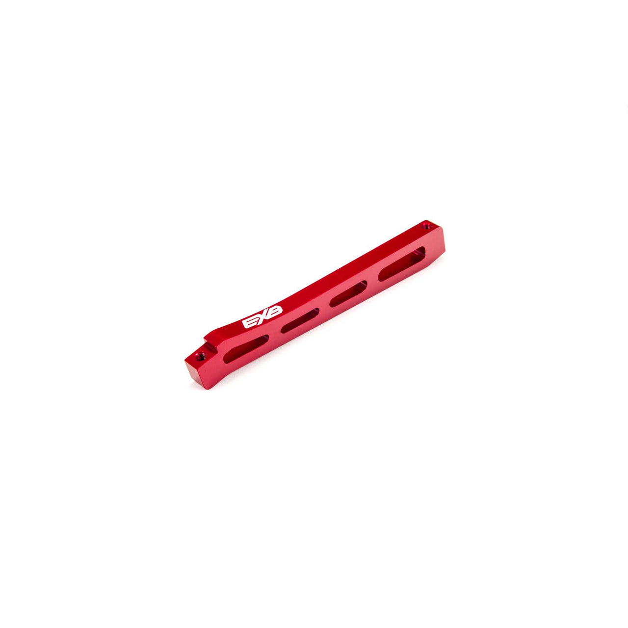 ARA320565 Front Center Aluminum Chassis Brace, 118mm Red: EXB