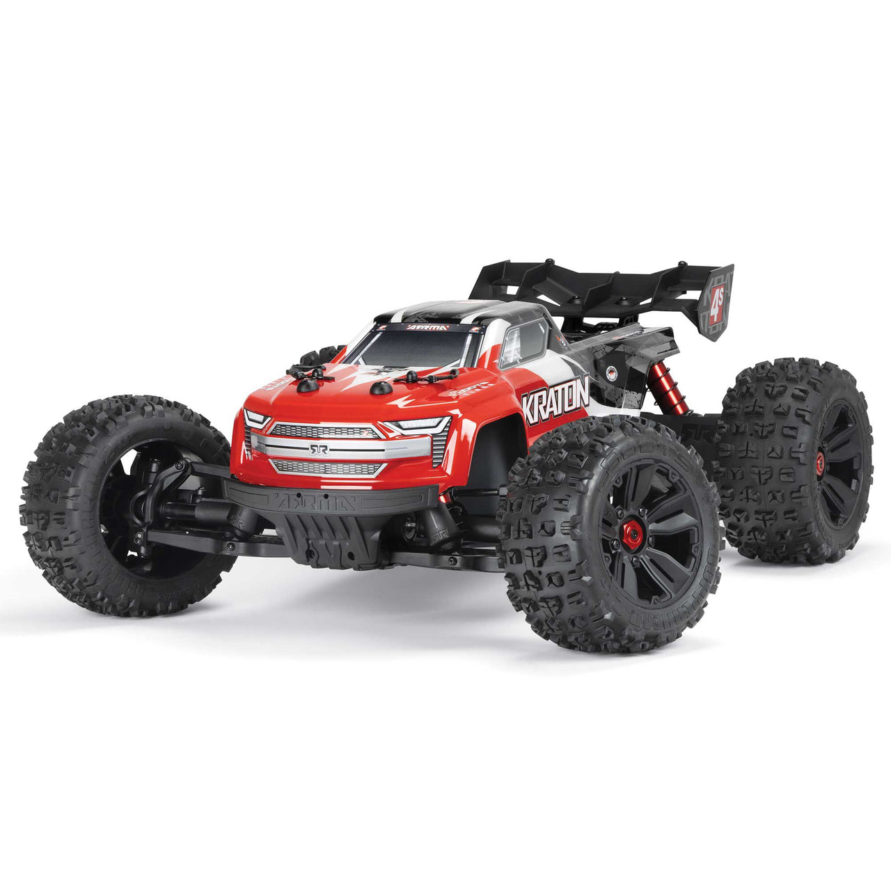 ARA4408V2T3 Arrma 1/10 KRATON 4X4 4S V2 BLX Speed Monster Truck RTR, Red