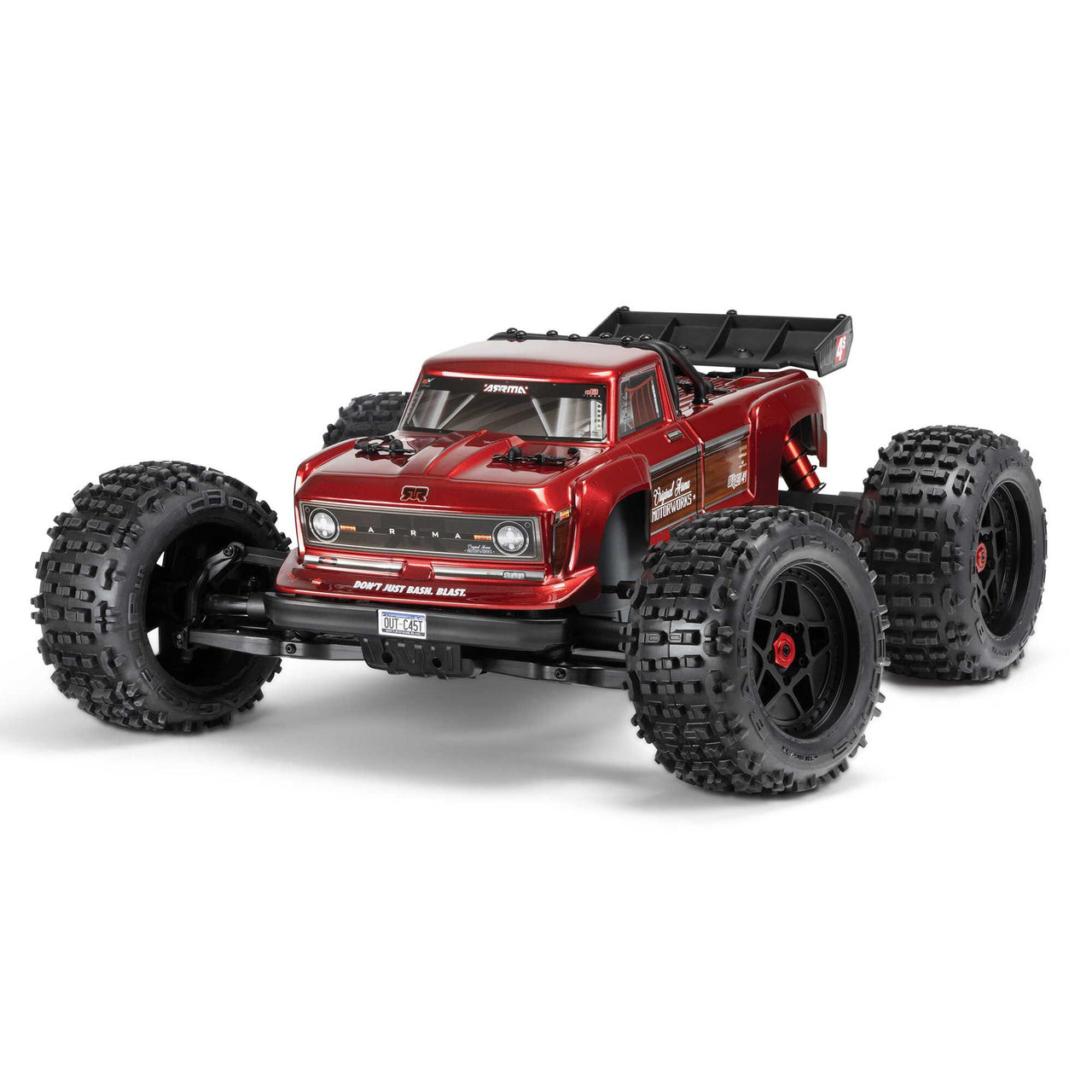 ARA4410V2T4 Arrma 1/10 OUTCAST 4X4 4S V2 BLX Stunt Truck RTR, rouge 