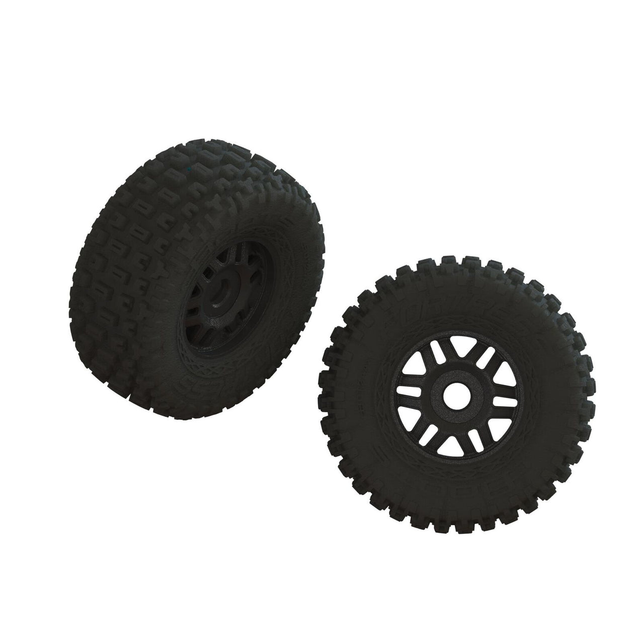 ARA550110 Jeu de pneus dBoots FORTRESS LP collés noirs (1 paire)