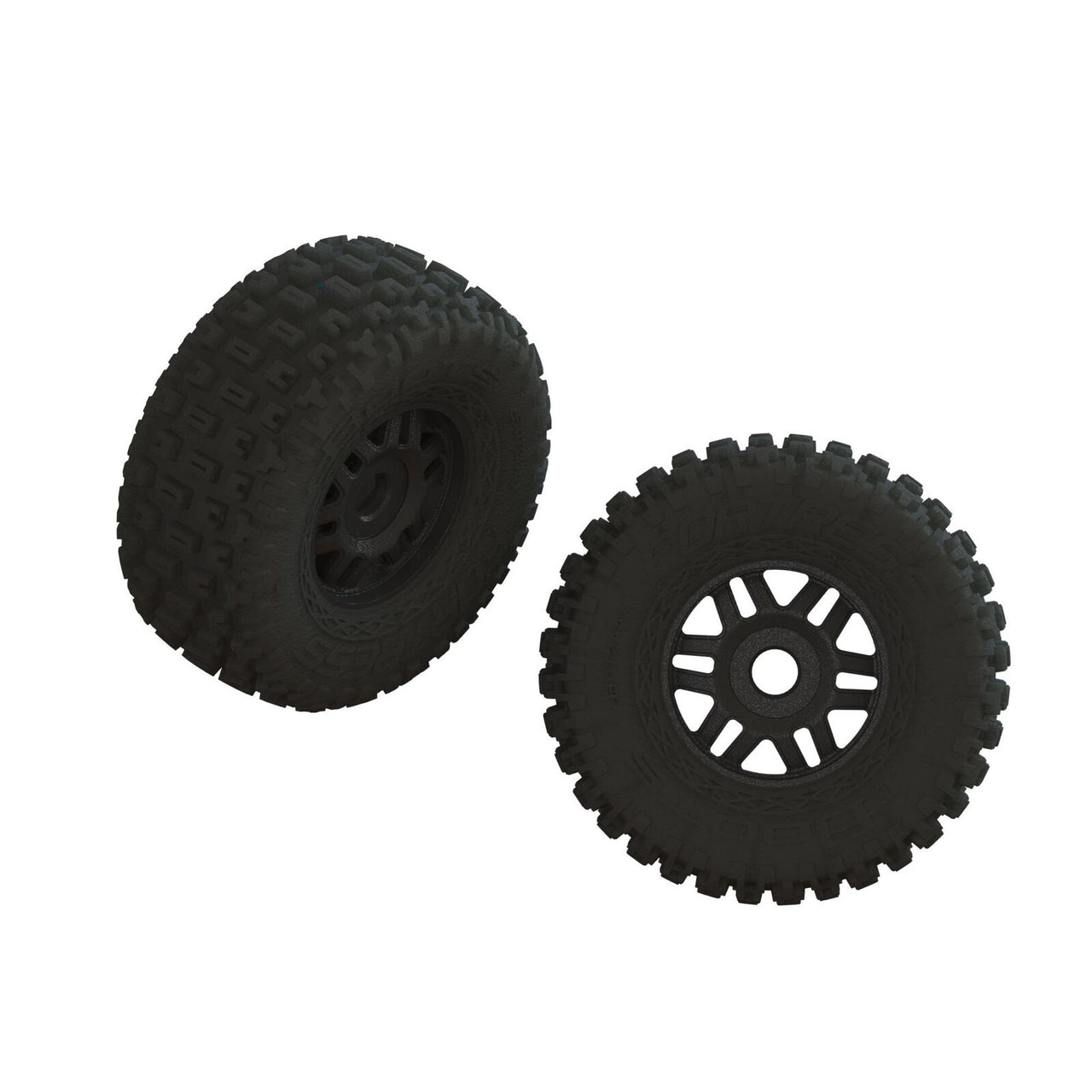 ARA550110 dBoots FORTRESS LP Tire Set Glued Black (1 Pair)