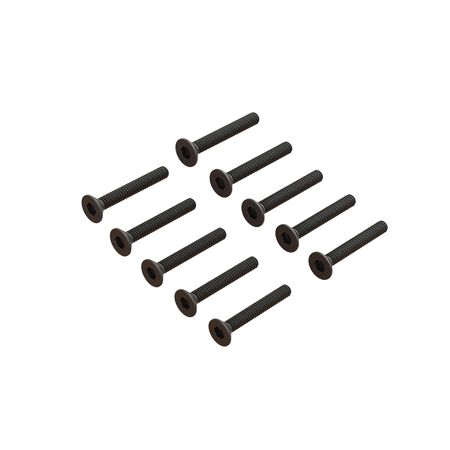 ARA702018 Vis à tête plate M1,6x12mm (10pcs)
