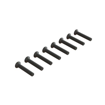 ARA722318 Flat Head Hex Machine Screw M3x18mm (10)