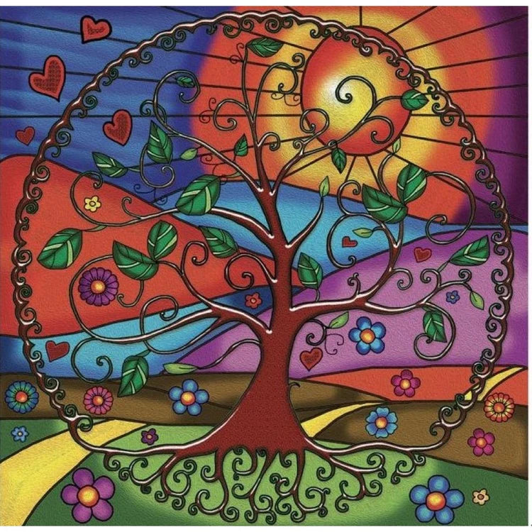 Peinture au diamant - ARBRE DE VIE
