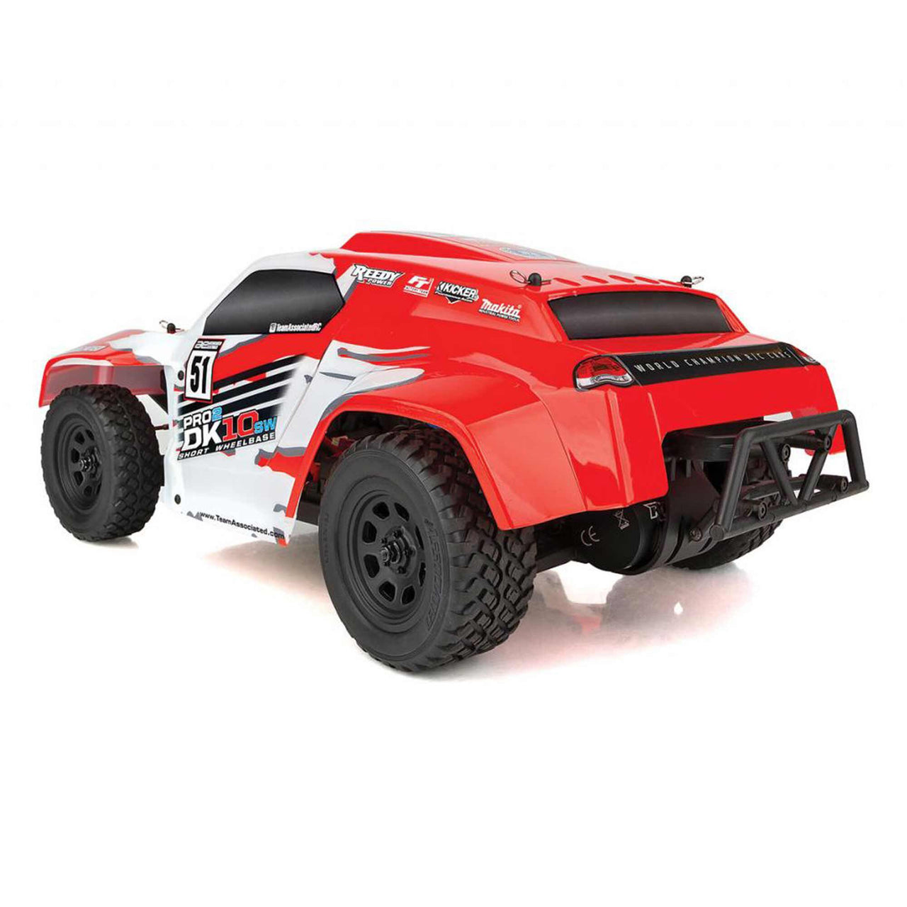 ASC90039 1/10 Pro2 DK10SW Dakar 2WD Buggy RTR, Red/White