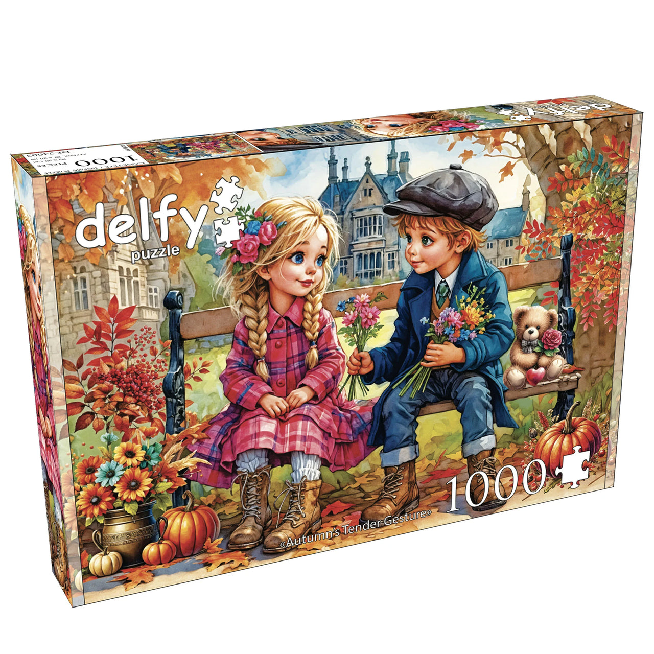 Puzzle 1000 pièces Geste tendre de l'automne