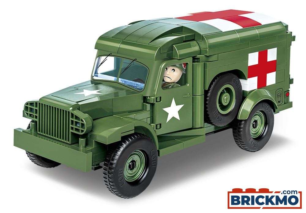 COBI-2257 COBI 293 PCS HC WWII /2257/ DODGE WC-54 AMBULANCE