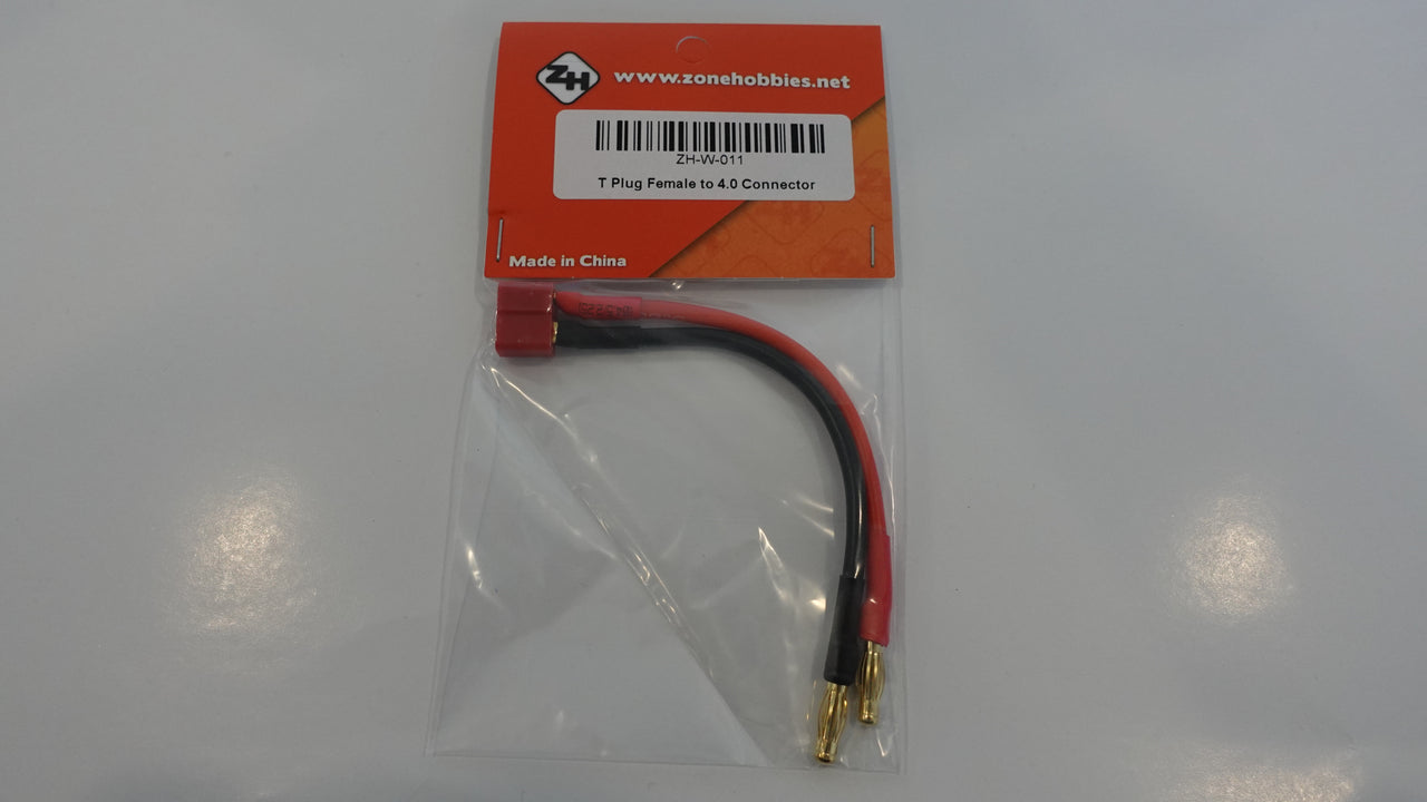 Zh-W-011 Conector T hembra a conector dorado 4.0 14 AWG 100 mm