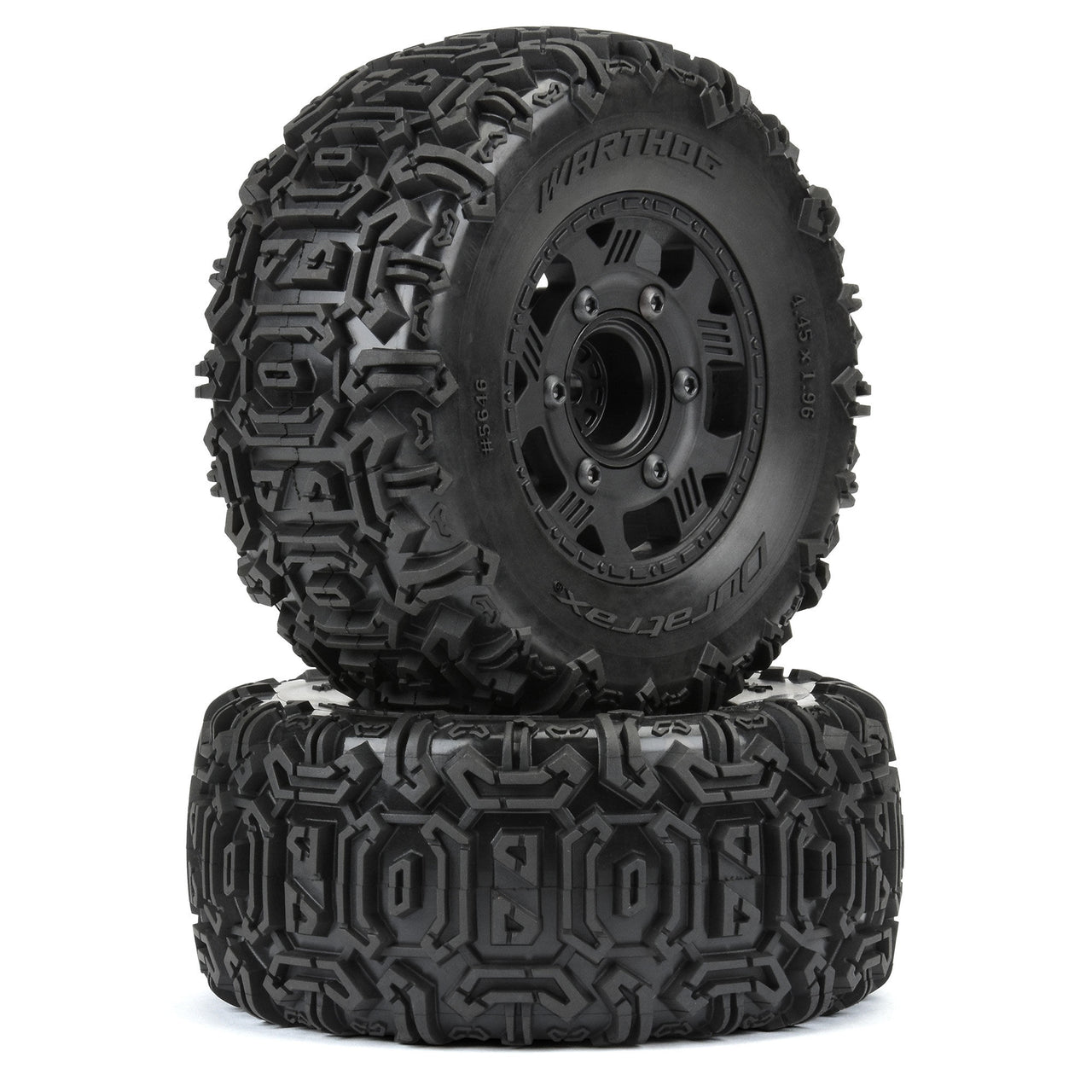 DTX564610 1/10 Warthog F/R 2.2"/3.0" SC Tires MTD 12 & 14mm Black Ripper (2)