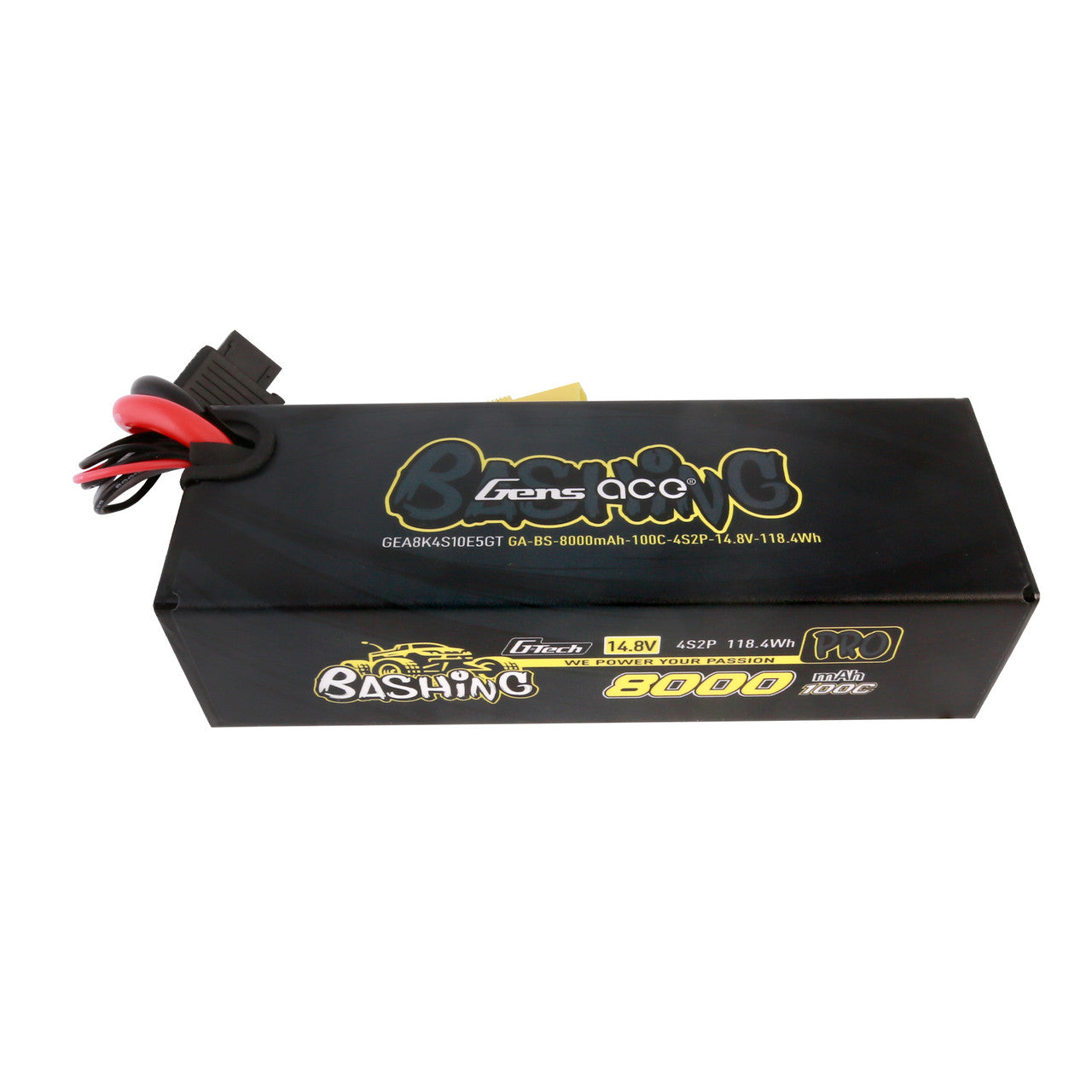 GEA8K4S10E5GT Gens Ace Bashing Pro 14.8v 100C 4S 8000mah G-Tech Lipo Battery Pack With EC5 Plug For Arrma