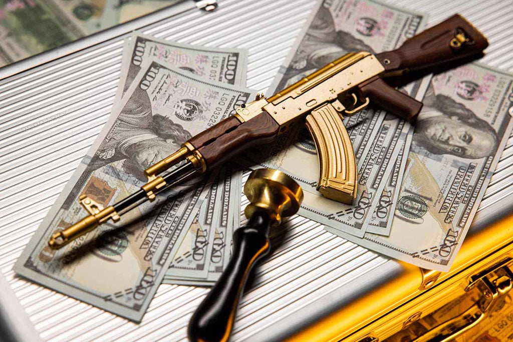 AK-GOLD MINIATURE GOLD AK47 MODEL
