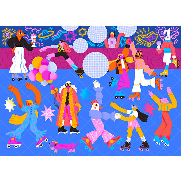 Roller Disco 1000-Piece Puzzle