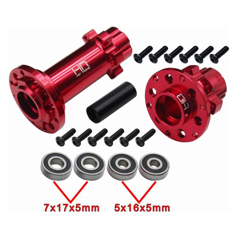 LPC10H02 CNC Aluminum Hub Set Red: PM-MX