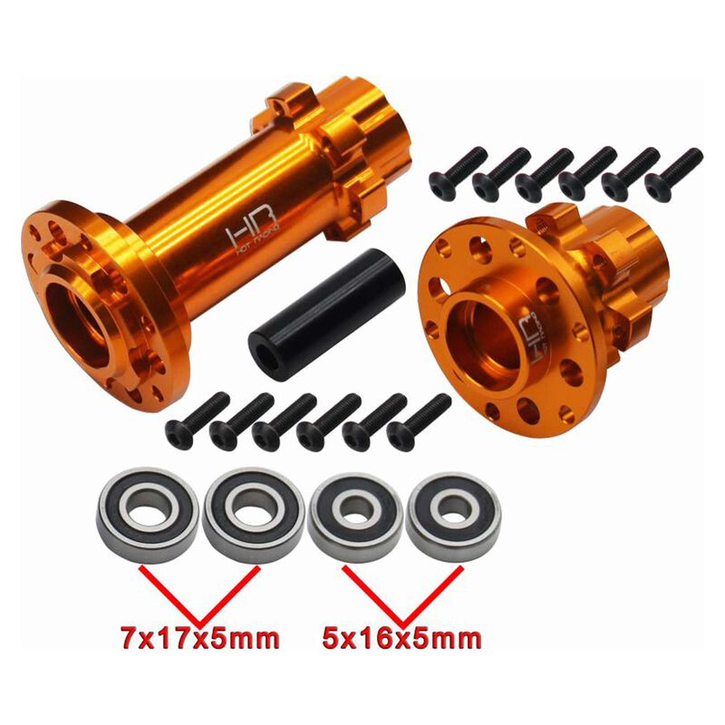 LPC10H04 CNC Aluminum Hub Set Gold: PM-MX