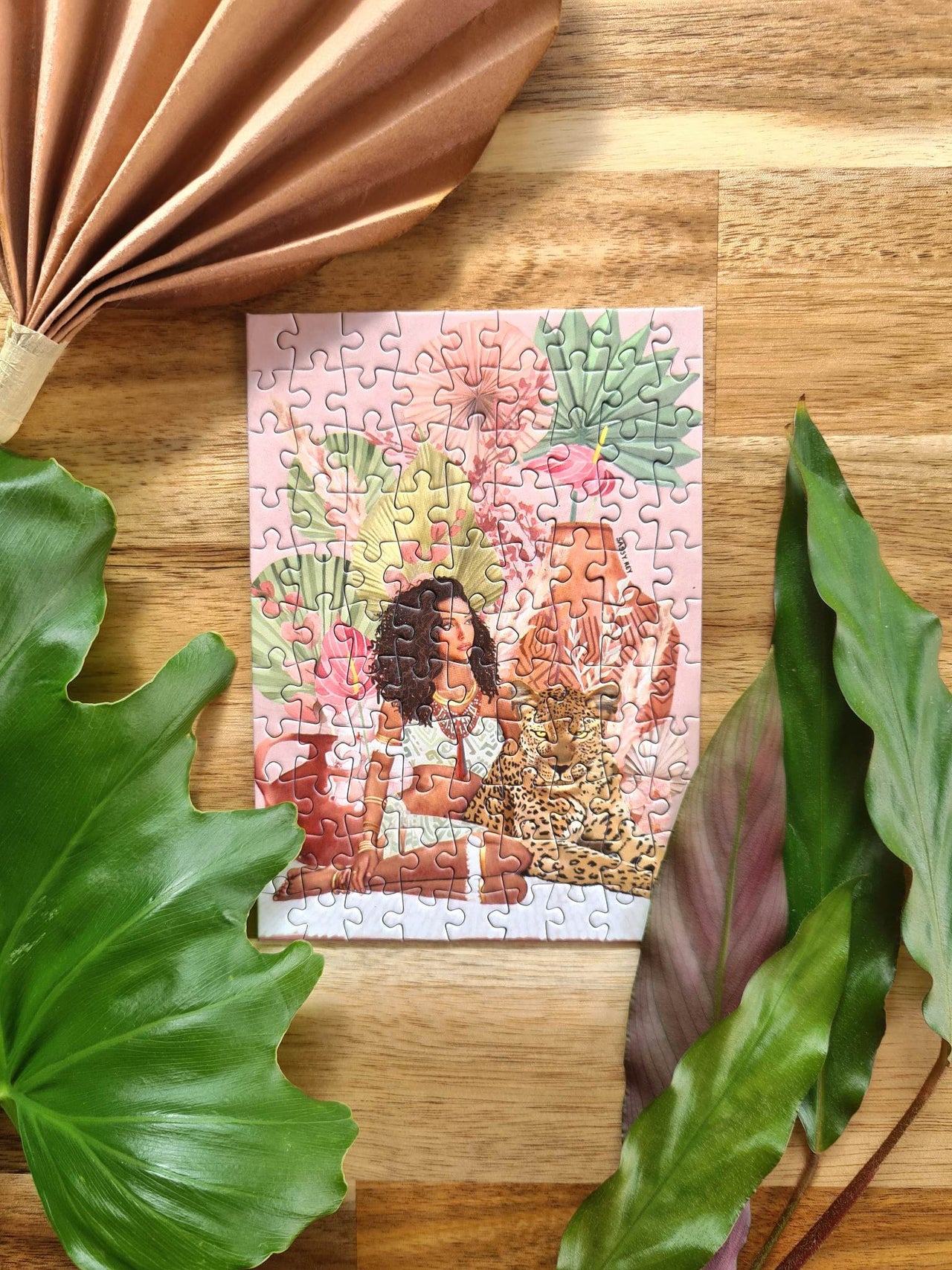 Puzzle Femme Jaguar 99 pièces