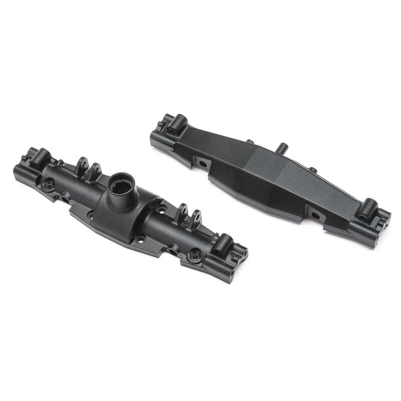 LOS312008 Aluminum Axle Housing Set, Black: Mini LMT