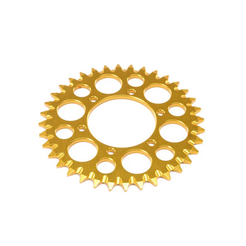 LOS362007 LOSI Hub Chain Sprocket, Gold: PM-MX
