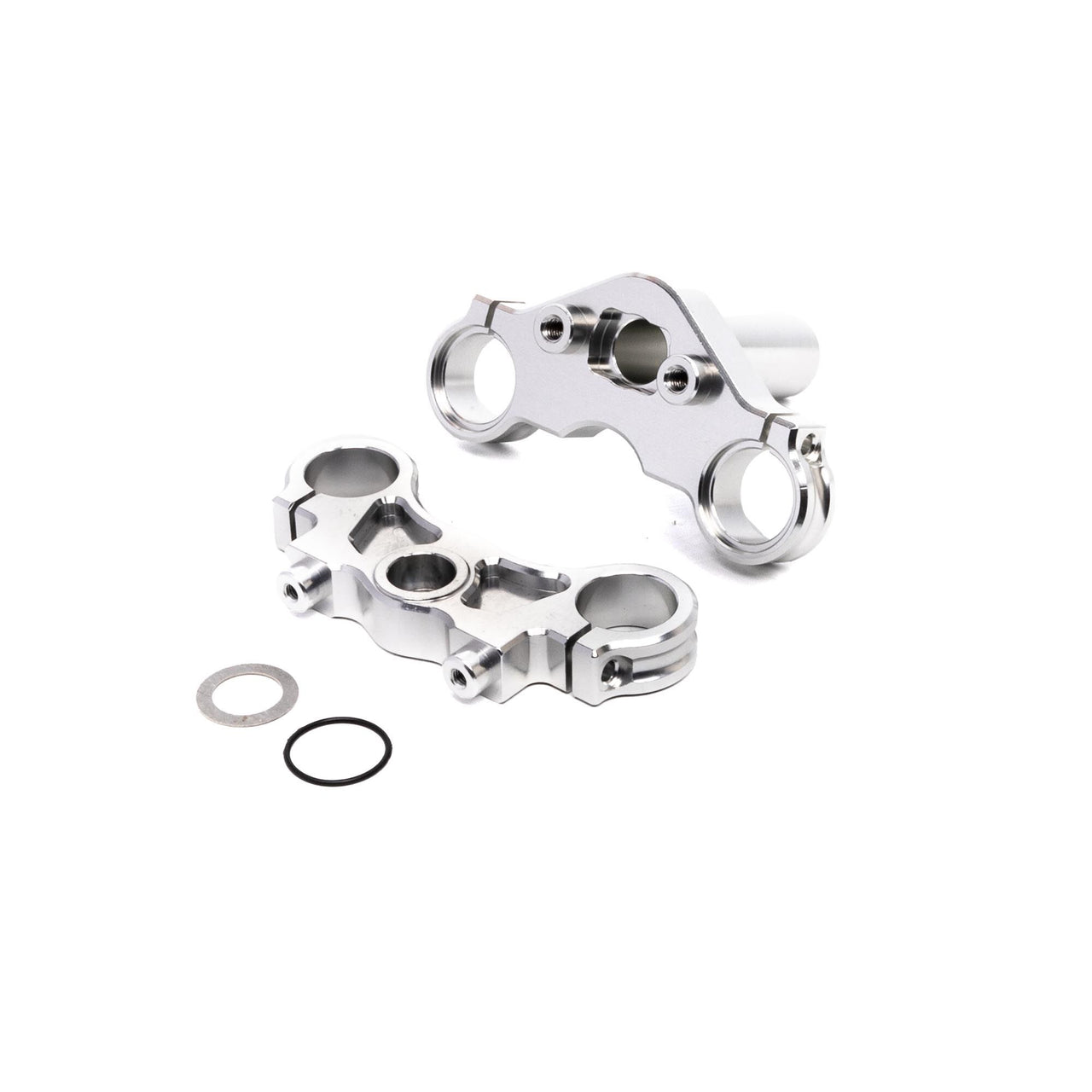 LOS364006 LOSI Aluminum Triple Clamp Set, Silver: Promoto-MX