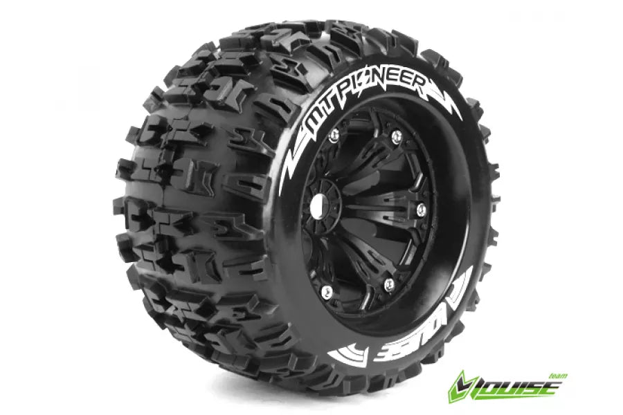 L-T3218BH Louise 3.8" MT-Pioneer Tyres on Black Rims 1/2 offset (2)
