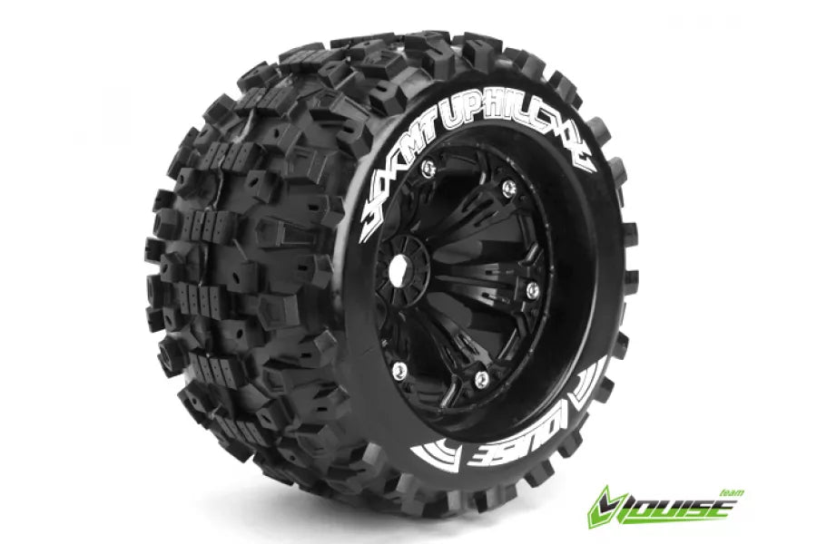L-T3219BH Louise 3.8" MT-Uphill Tires on Black Rims 1/2 offset (2)