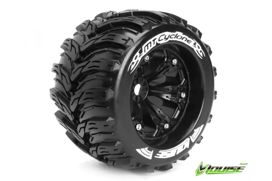 L-T3220BH Louise 3.8" MT-Cyclone Tyres on Black Rims 1/2 offset (2)