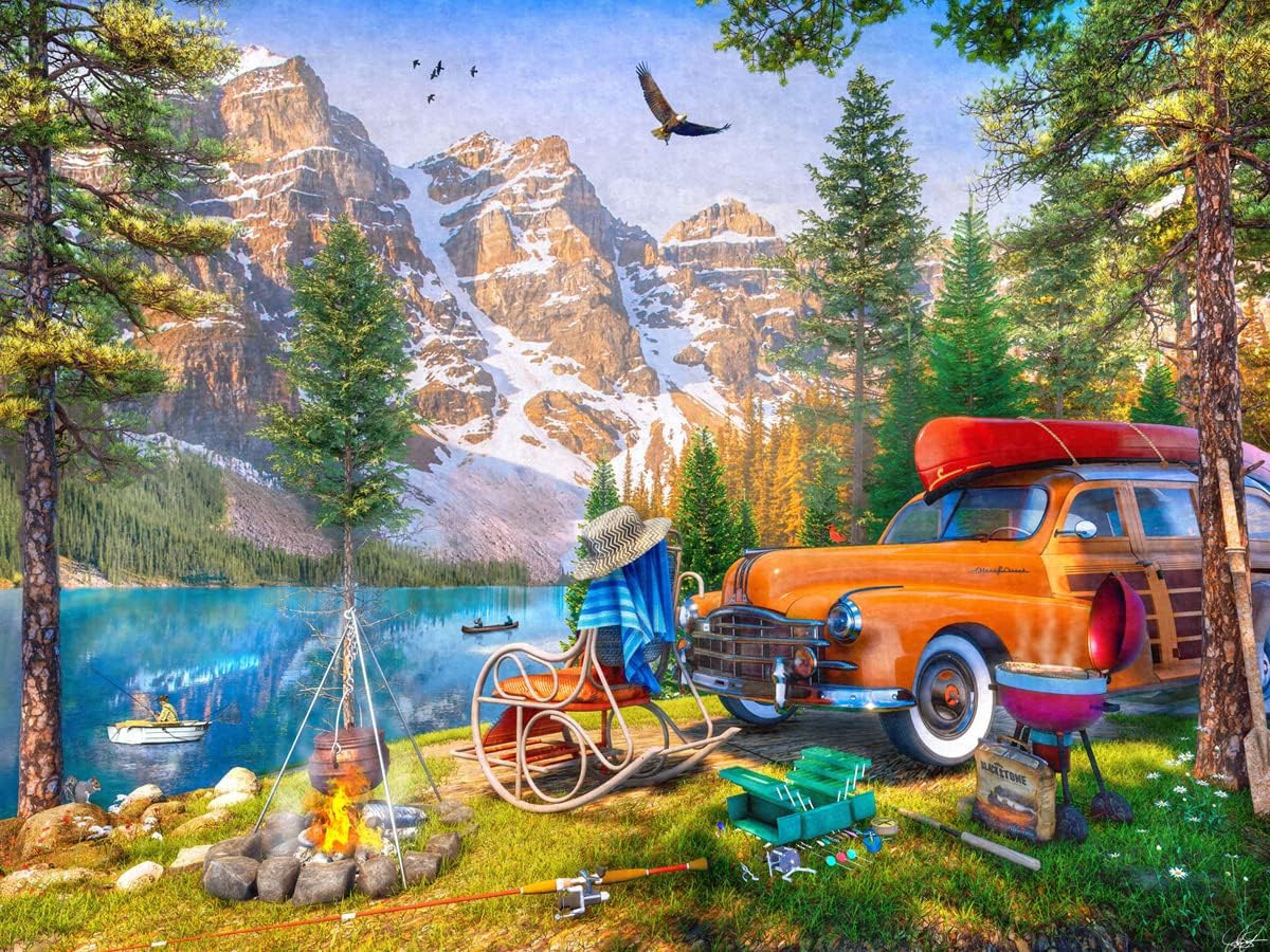 Puzzle de 550 pièces du lac Moraine 