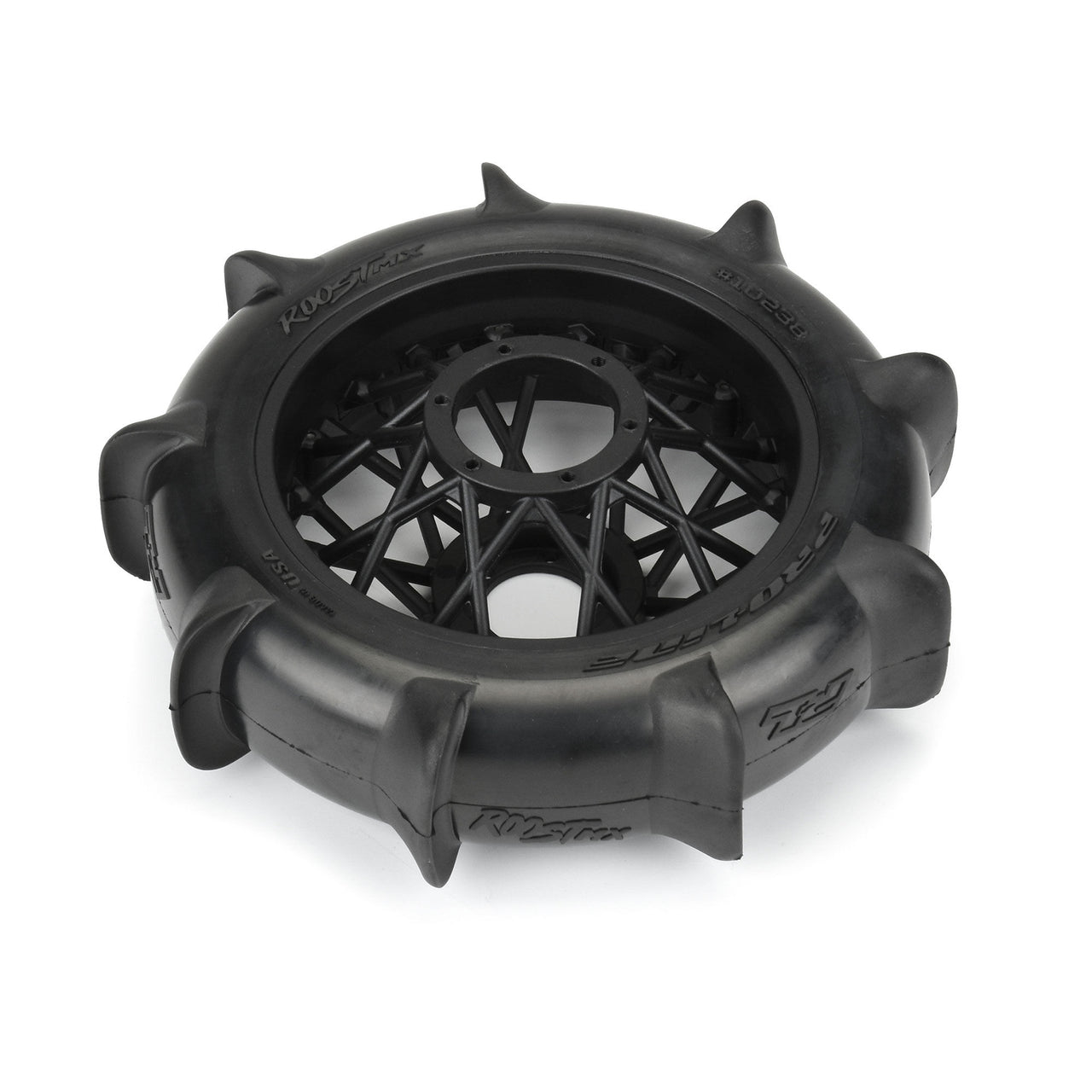 PRO1023810 Proline 1/4 Roost MX Sand/Snow Paddle Rear Tire MTD Black (1): PROMOTO-MX