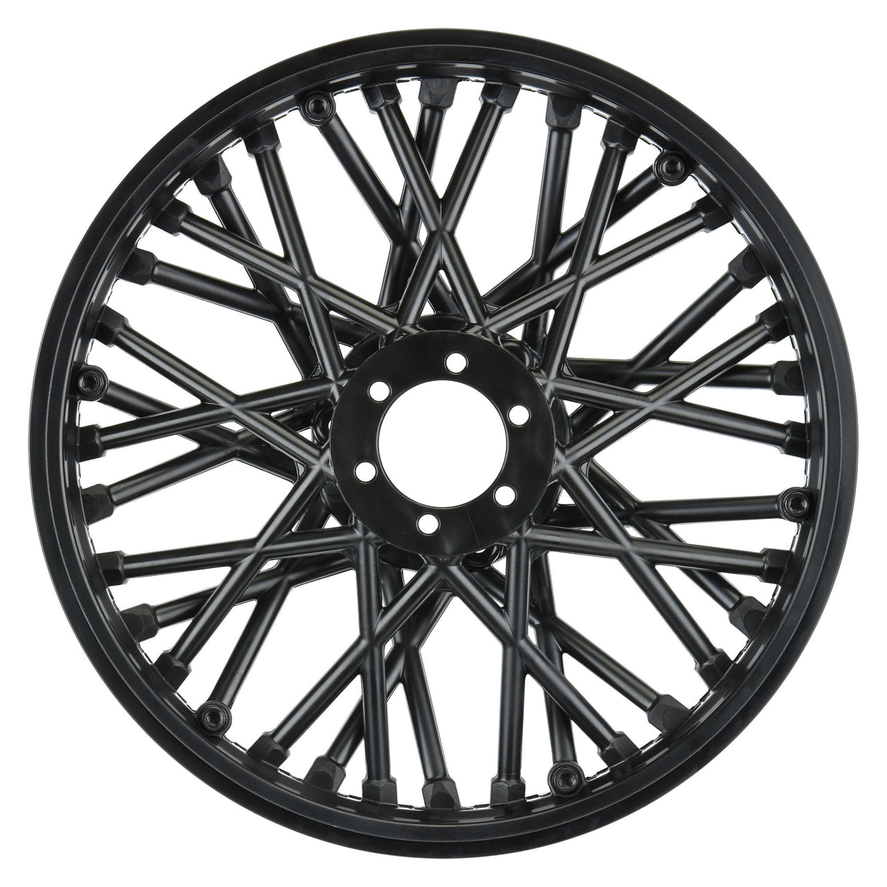 PRO283203 1/4 Bullyspoke V2 Bead Front Wheel Black: Promoto-MX