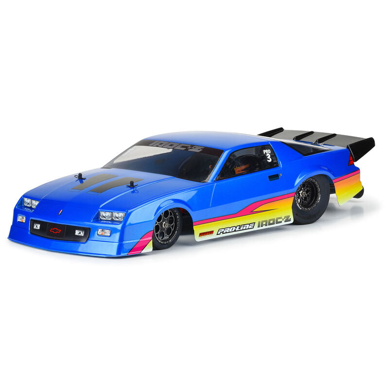 PRO360213 1/10 Pre-Painted/Cut 1985 Chevy Camaro IROC-Z Blue Body: 22S Drag Car