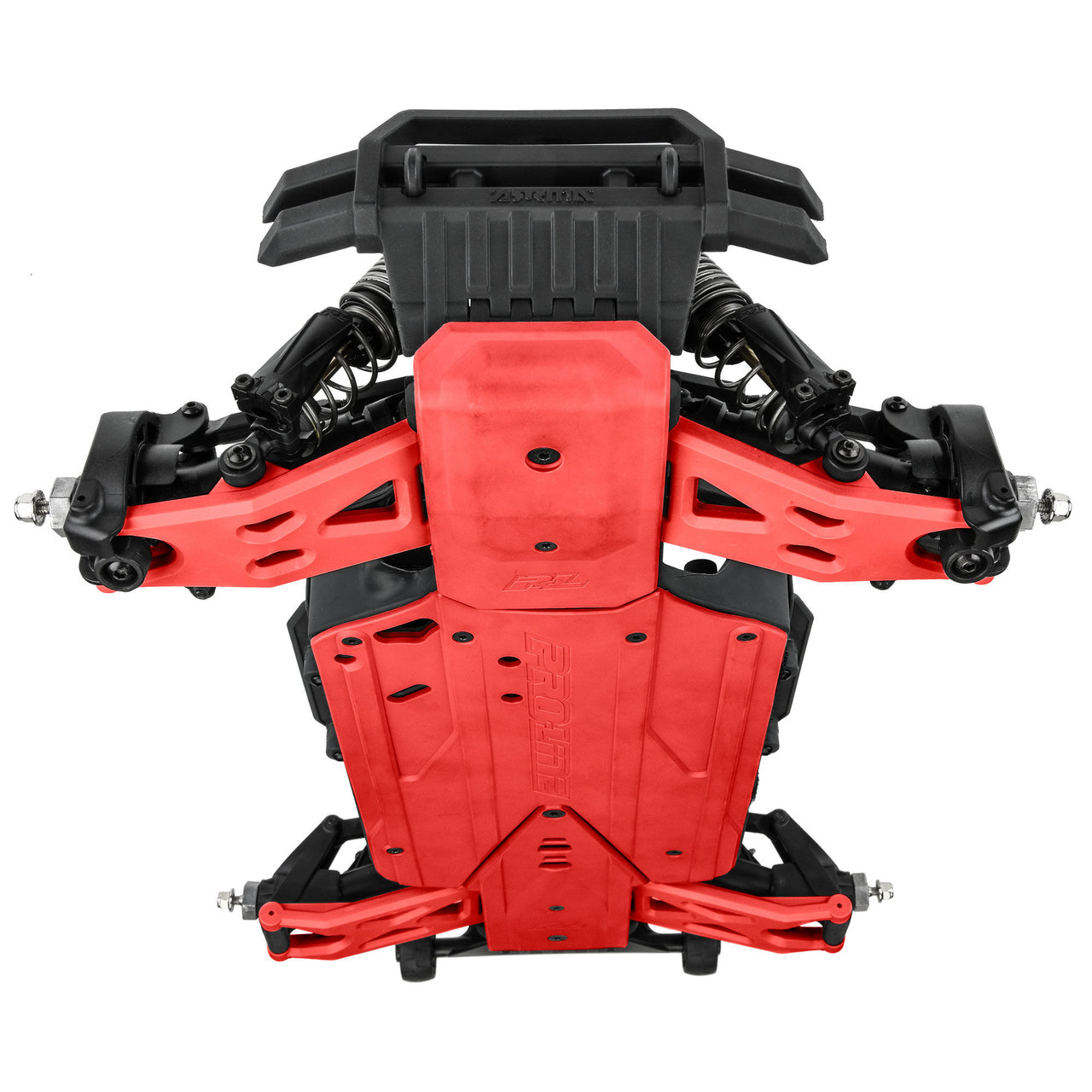 PRO639507 Bash Armor Front/Rear Skid Plates (Red) for ARRMA 3S Vehicles