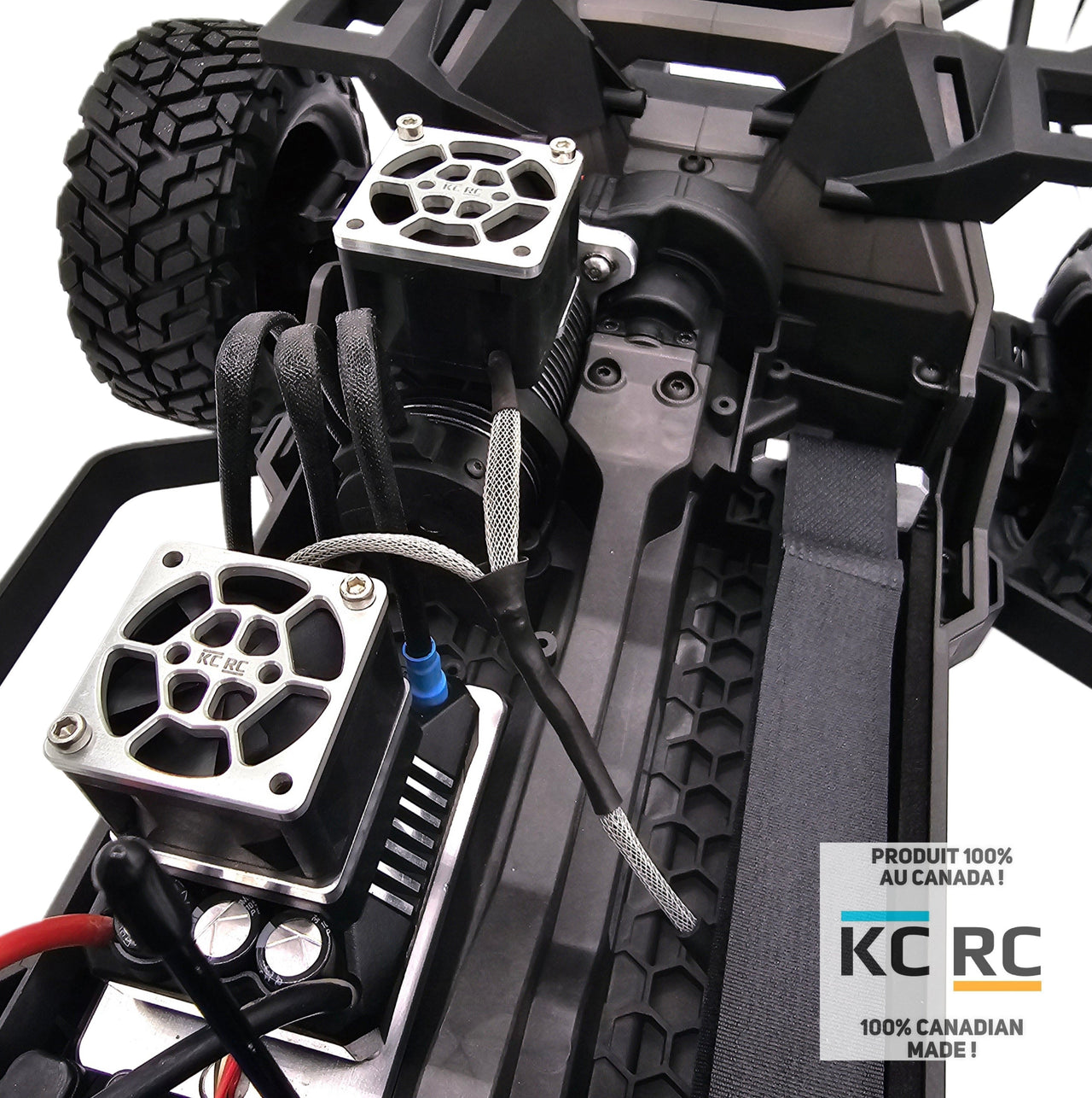 Support de moteur KC RC et ventilateur 40 mm pour Traxxas Maxx Slash 6s / Maxx 4s