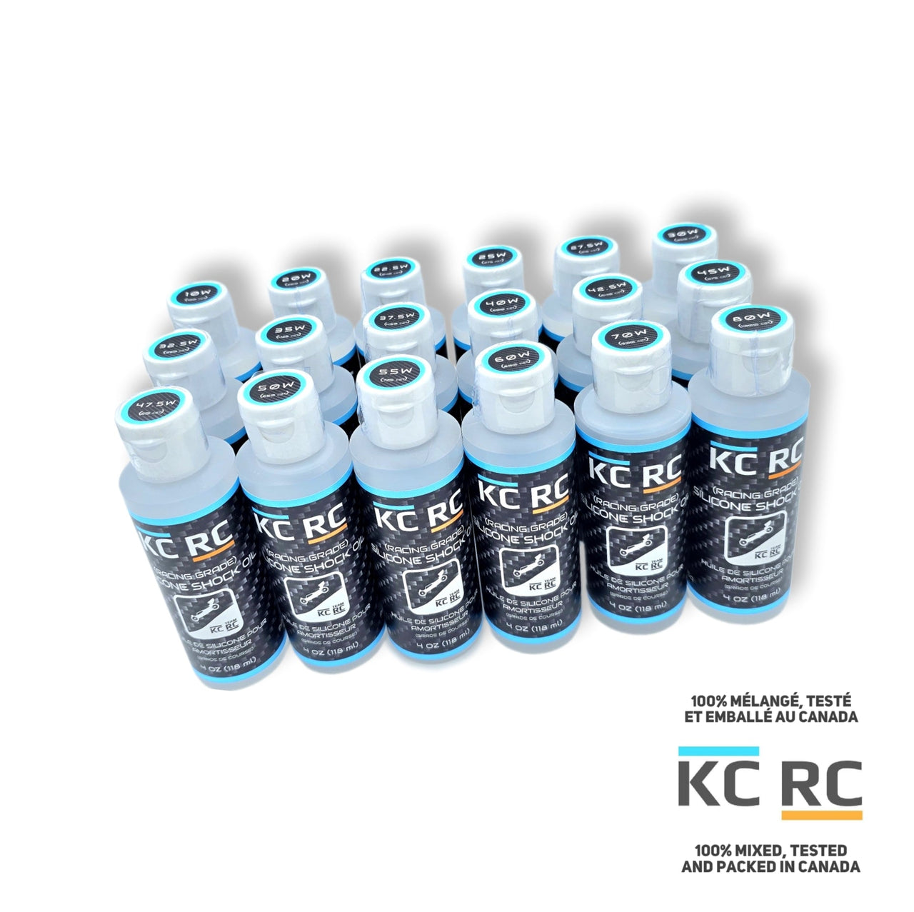 Huile pour amortisseurs KC RC, bouteille de 4 oz