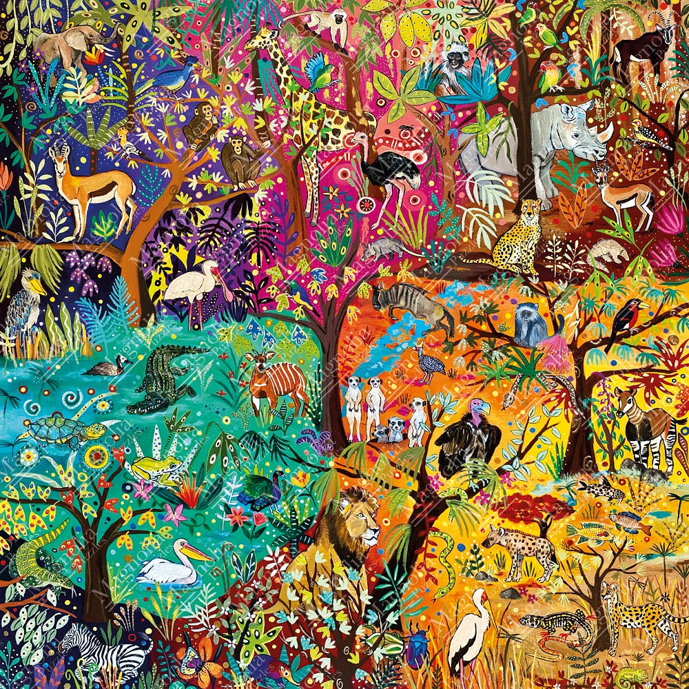 Safari Arc-en-ciel - Puzzle Magali Mondoux 1023 pièces