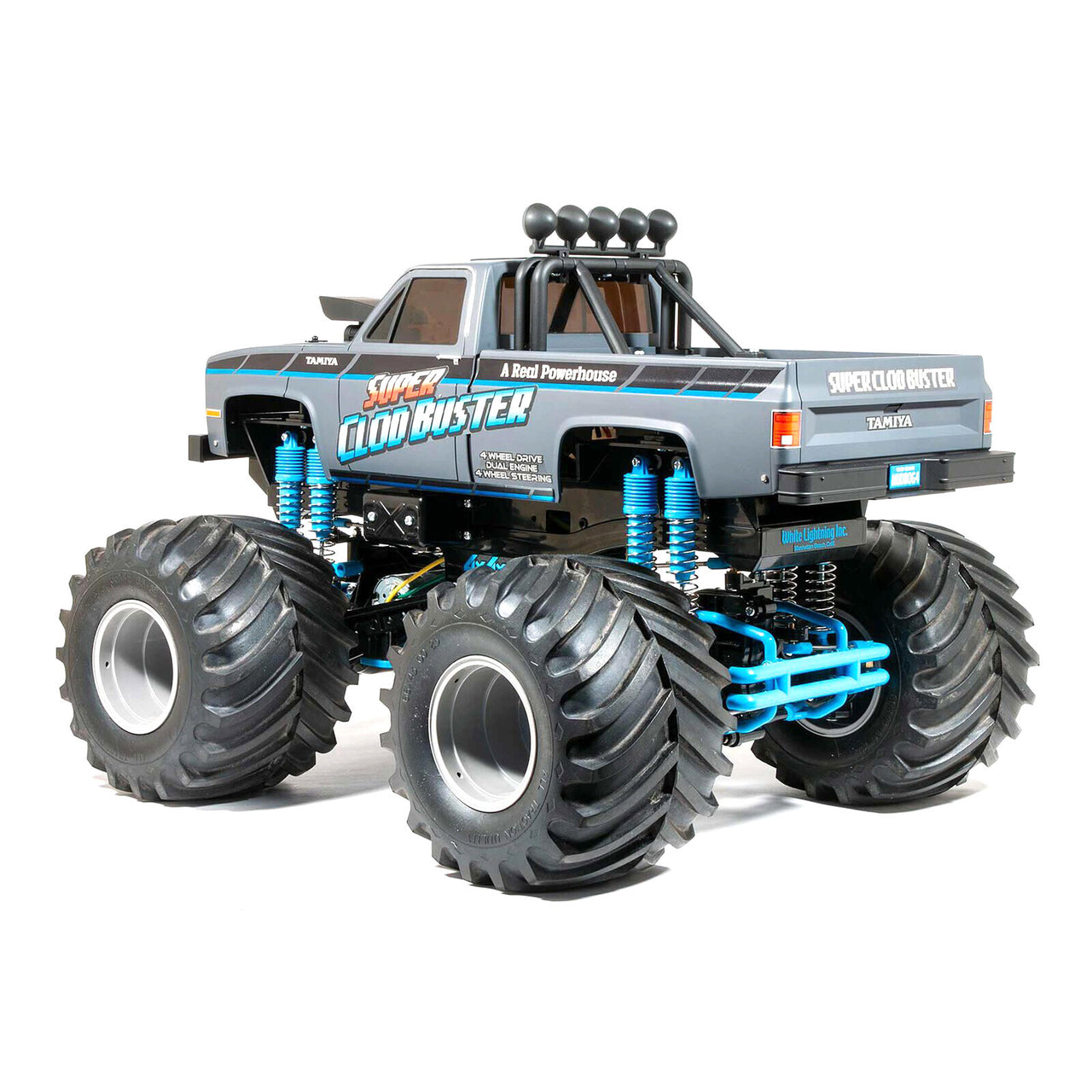 92437 1/10 Super Clod Buster 4X4 Monster Truck Kit, Grey (Limited Edition)