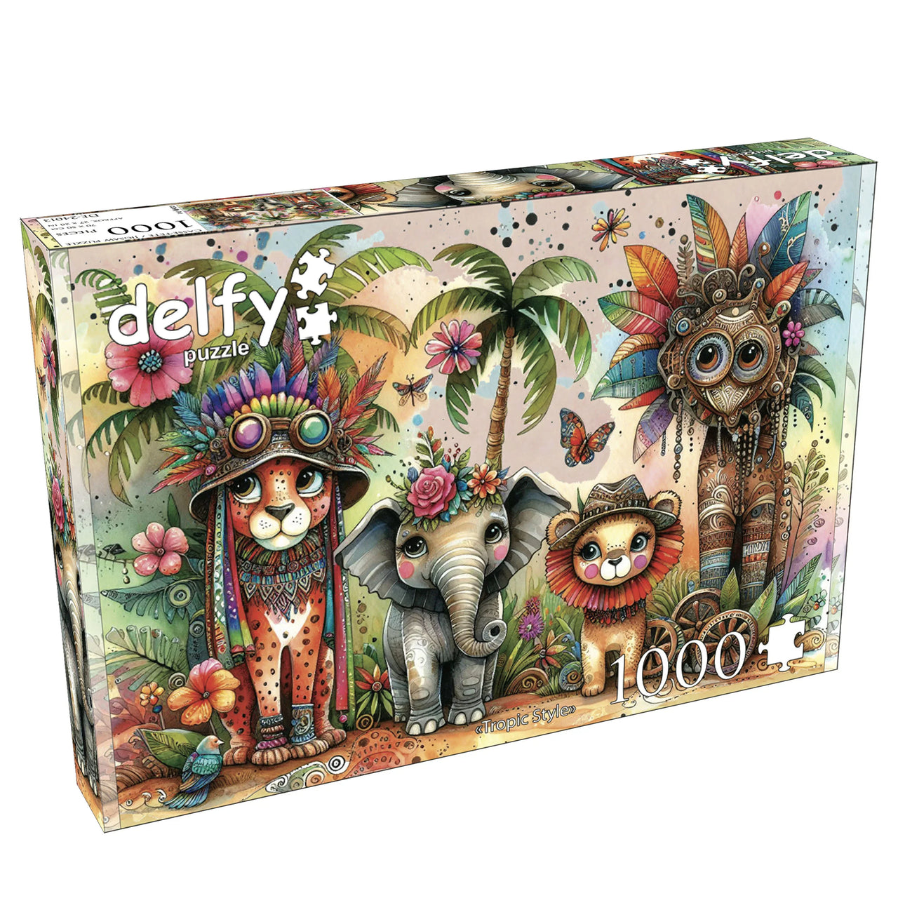 Puzzle de 1000 pièces de style tropical