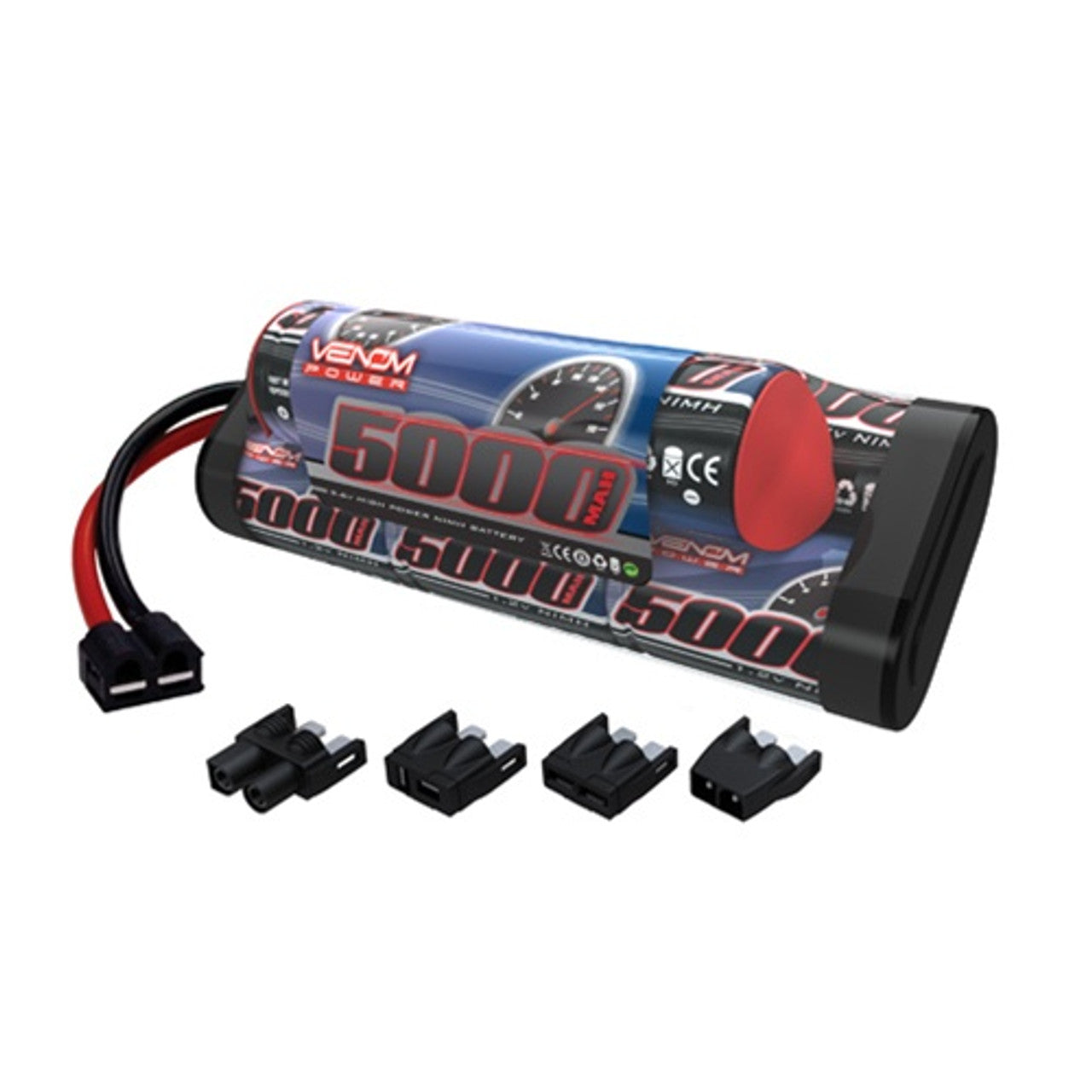 1548-8 BATTERIE VENOM 9.6V 5000mAh NiMh HUMP - Prise UNI