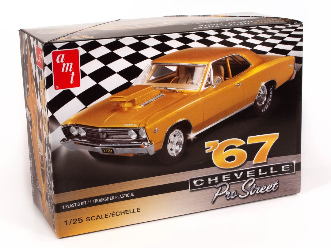AMT876M/12 AMT 1967 Chevy Chevelle Pro Street 1/25 Model Kit (Level 2)