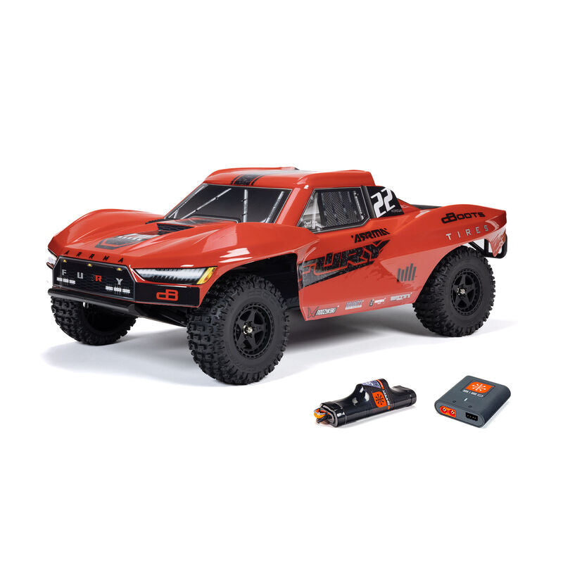 ARA3221ST1 Arrma Fury 1/10 2WD Short Course RTR+ (red)