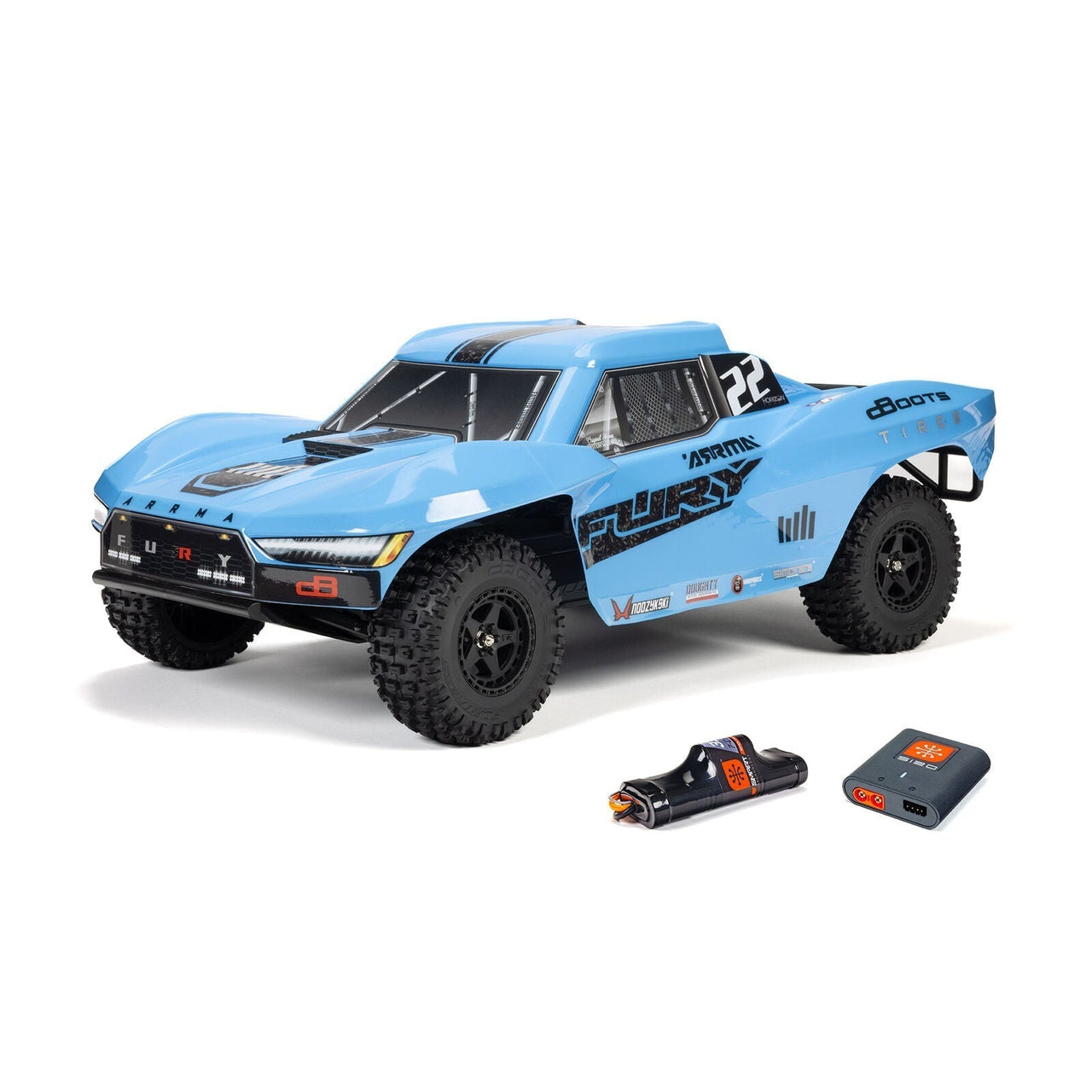 ARA3221ST2 Arrma Fury 1/10 2WD Short Course RTR+ (blue)