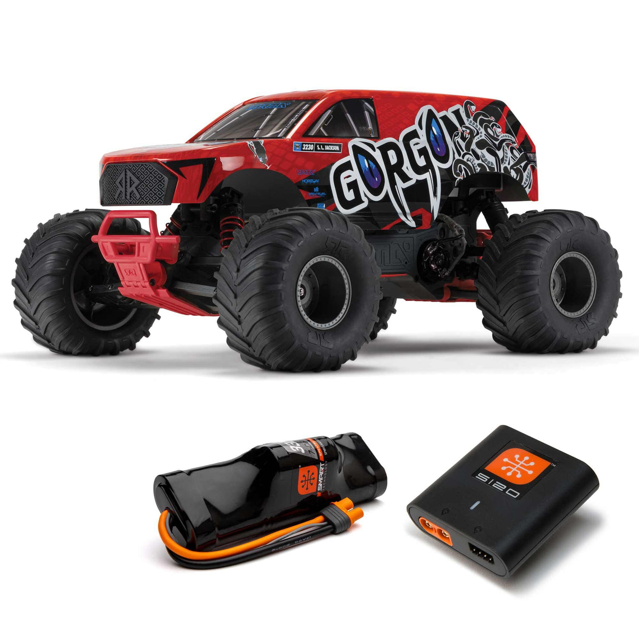 ARA3230ST2 Arrma 3230ST2 Gorgon 2WD MT 1/10 RTR +batt/char (red)