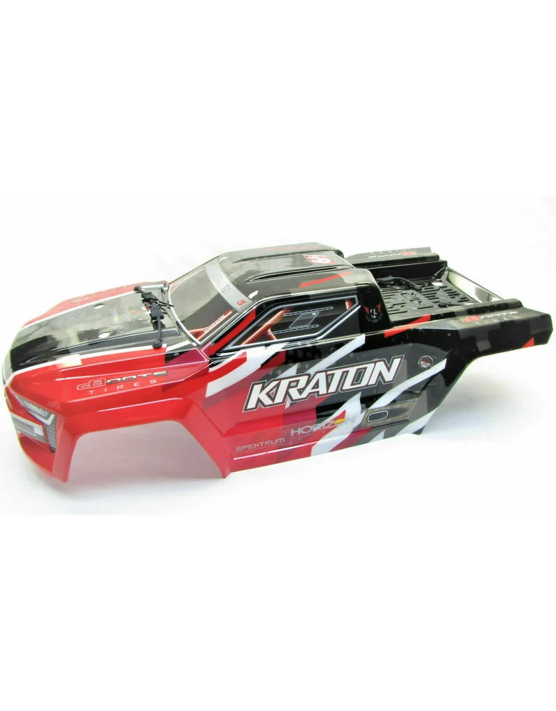 ARA406156 KRATON 6S BLX PAINTED DECALED TRIMMED BODY (RED)