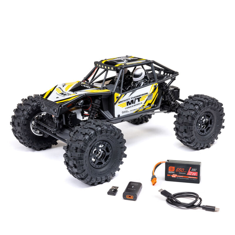 AXI-1750T2 Axial UTB18 Capra 1/18 4WS RTR (yellow)