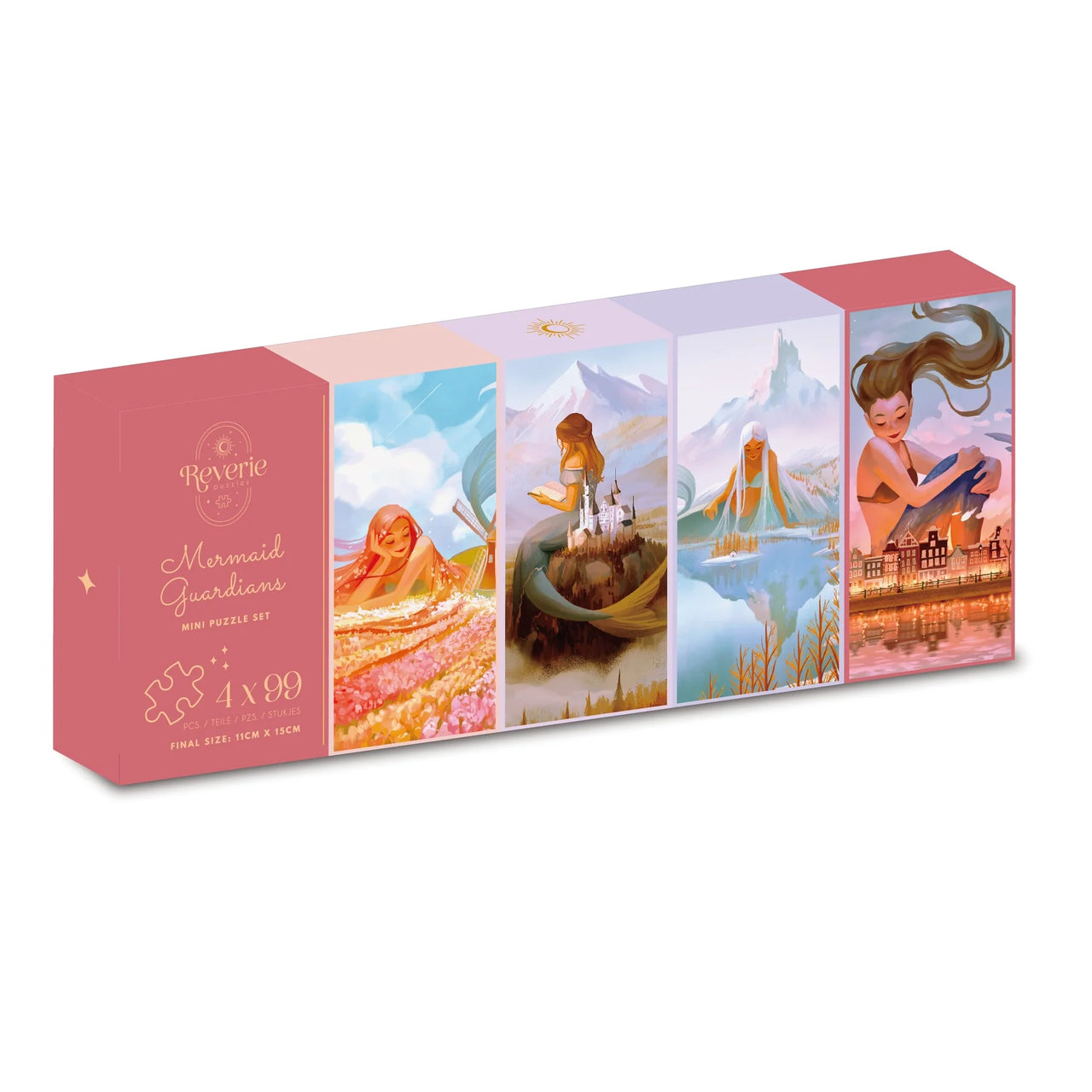 Les Gardiens de la Sirène - Ensemble de 4 mini-puzzles de 99 pièces