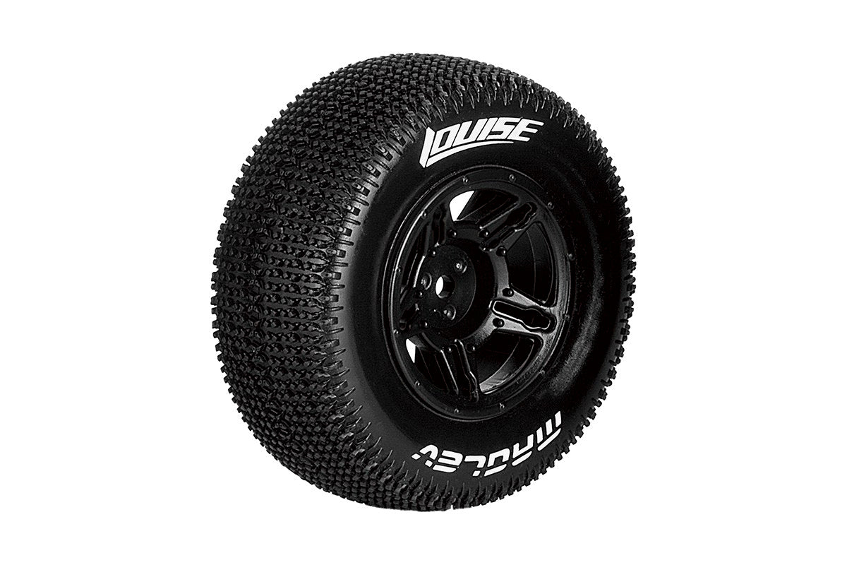 L-T3145SBAA Louise Tires & Wheels 1/10 SC-MAGLEV Front/Rear Soft Black 12mm  (2) Associated sc10 4x4