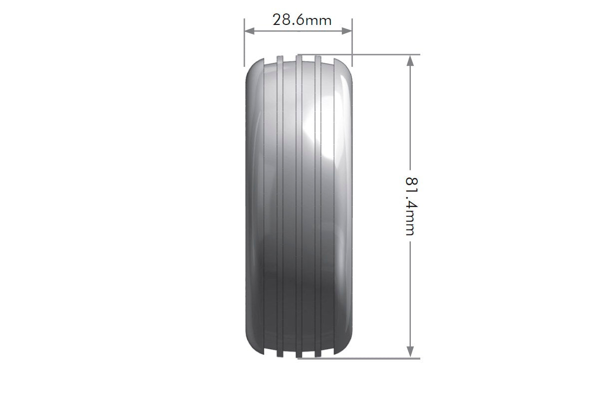 L-T3182SWLF Louise Tires & Wheels 1/10 E-ORBIT 2WD/Front Soft White 12mm  (2)