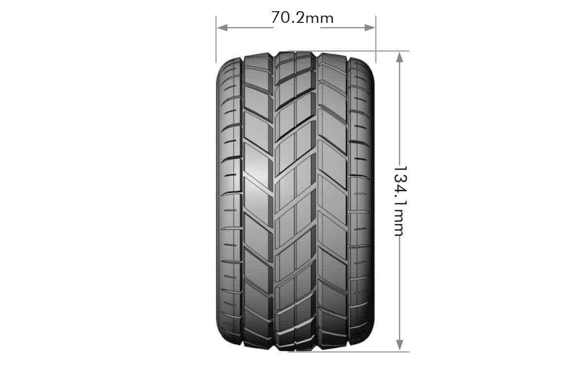 L-T3328SBC  Louise Tires & Wheels MT-ROCKET Maxx Soft Black Chrome Belted (MFT) (2)