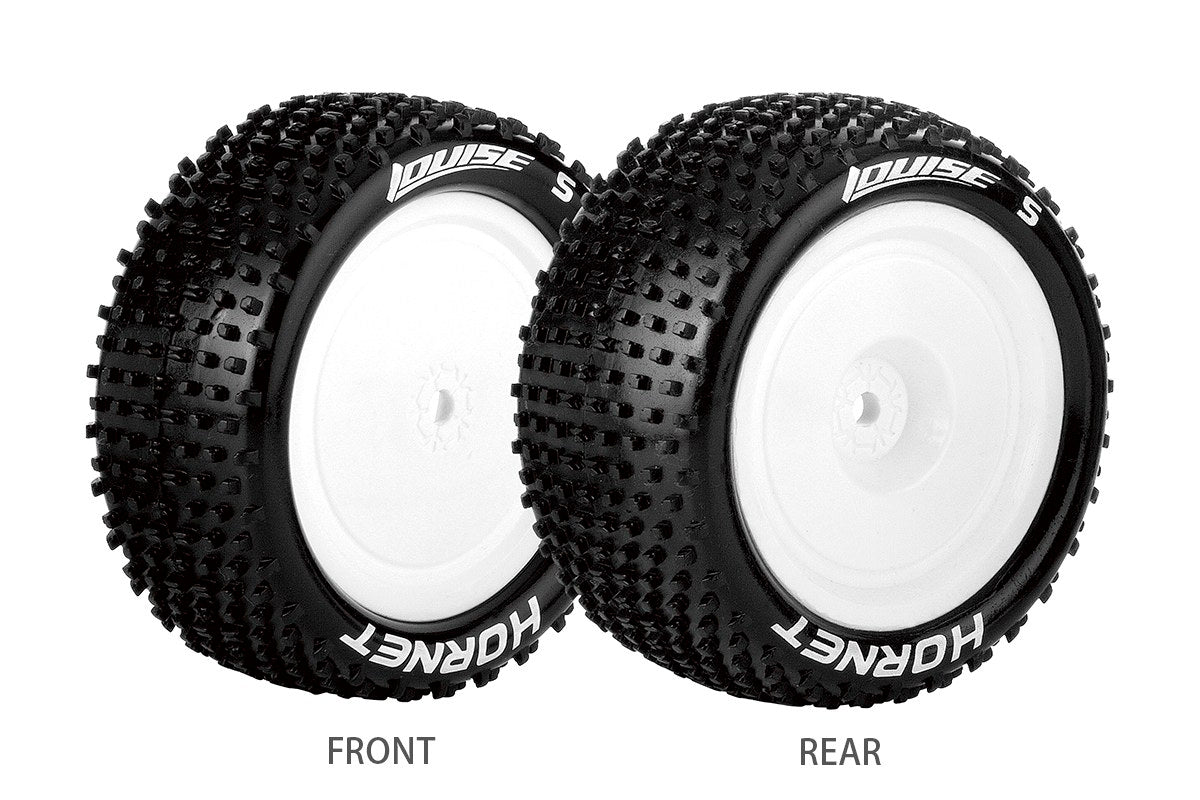 L-T3170SWKF Louise Tires & Wheels 1/10 E-HORNET 4WD/Front Soft White 12mm  (2)