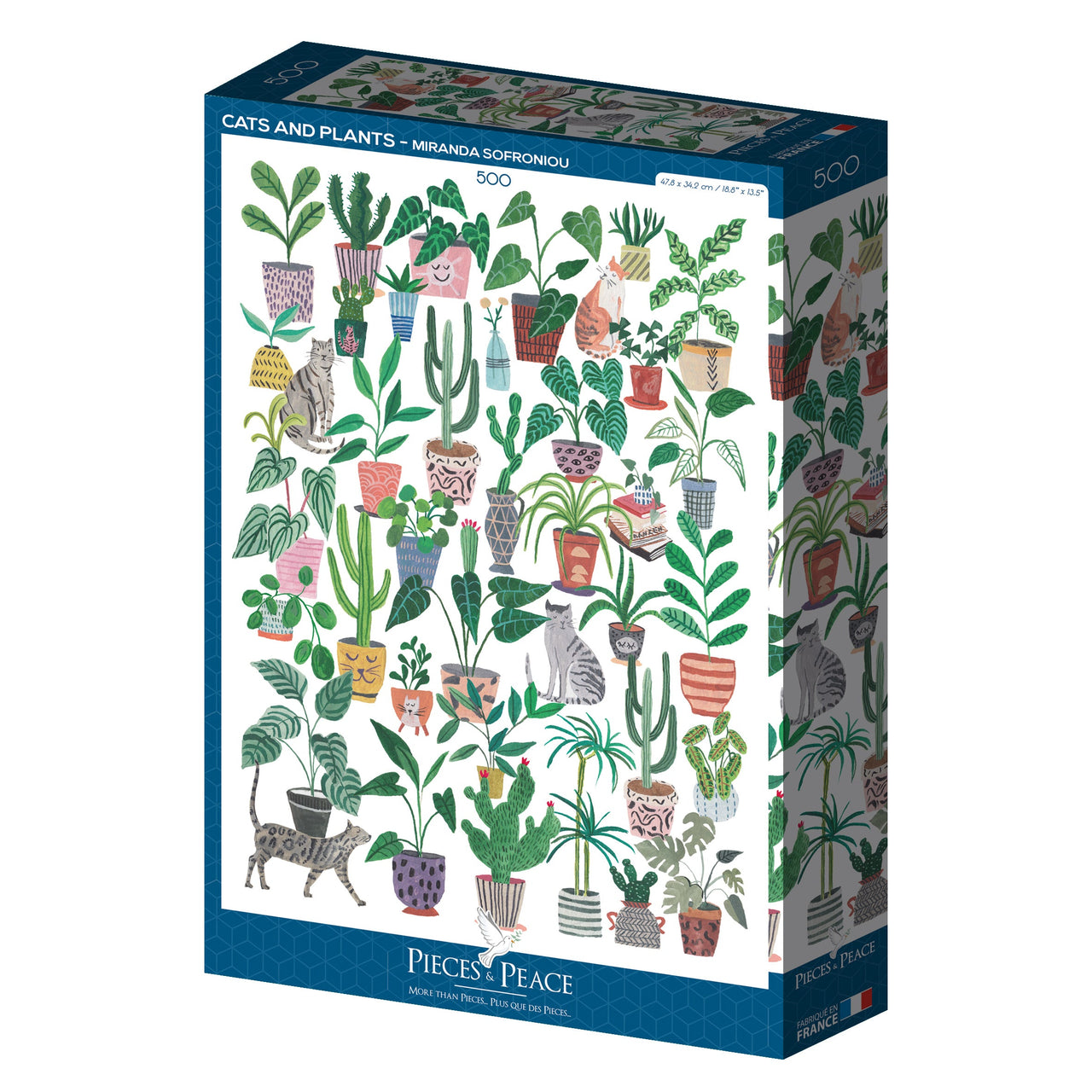 Cats and Plants 500-Piece Puzzle