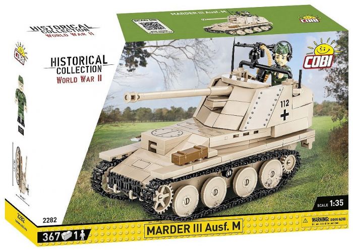 COBI-2282 COBI 367 PCS HC Segunda Guerra Mundial /2282/ MARDER III AUSF.M SD.KFZ